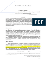 Effect of Rain On Free Space Optics