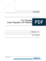 TLS Change Request Czech Republic VAT Reverse Charge: Rossini