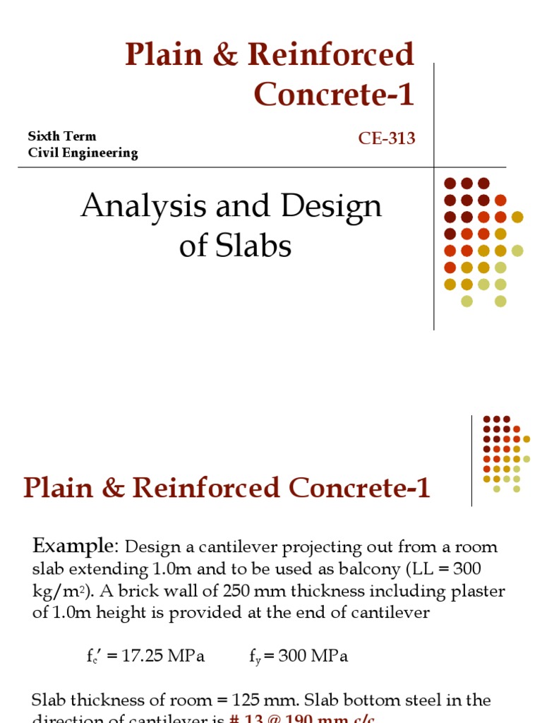 Balcony Slab Thickness Design Guide | PDF | Building Technology | Brick