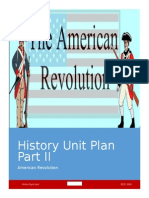 History Unit Plan: American Revolution