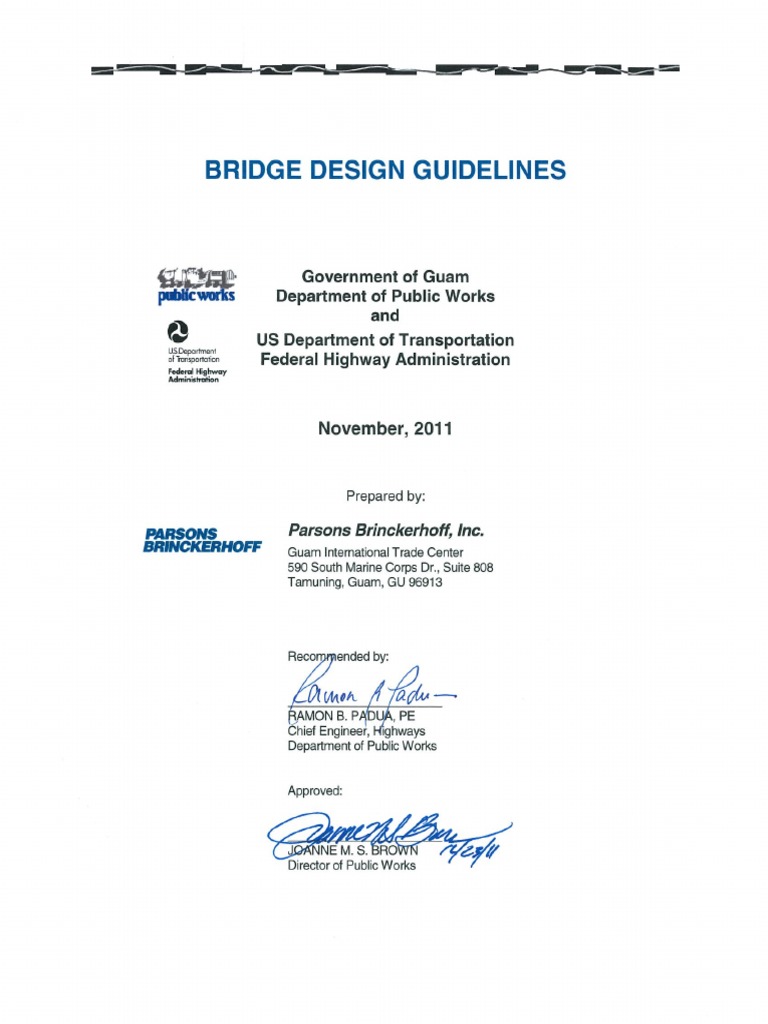 Bridge Design Guidelines PDF Deep Foundation Prestressed Concrete