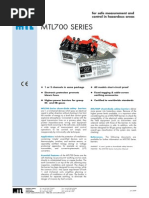 Mtl700 Series: For Safe Measurement and Control in Hazardous Areas