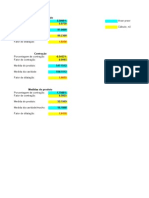 Tabela de Cálculos Técnicos