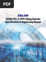 Eslon: SCH80 PVC & CPVC Piping Systems Specifications & Engineering Manual