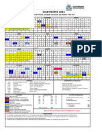 Calendário Oficial 2015 - Rede Estadual de Ensino - PDF