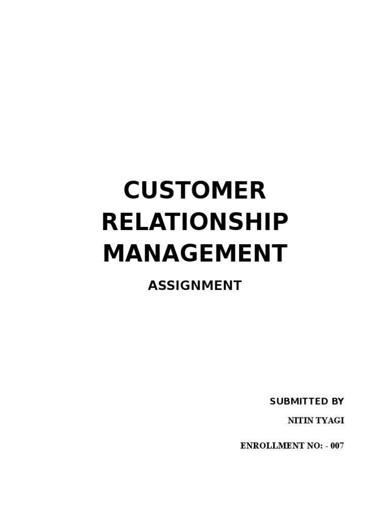 Understanding Customer Relationship Management | PDF | Customer ...