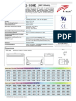 Ficha Tecnica RA 12100D 12Vdc 100ah