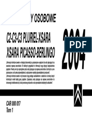 Citroen C2 C3 Instrukcja Obsługi | Pdf