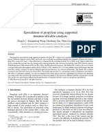 Epoxidation of Propylene Using Supported Titanium Silicate Catalysts PDF