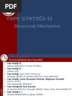 Yapı Statiği II Dersi Sunusu