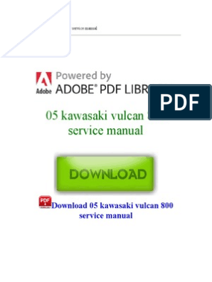 05 Kawasaki Vulcan 800 Manual | PDF | Windows | Office