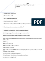 propaganda, the media, and public policy study guide