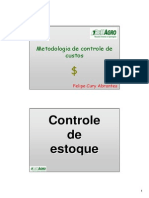 Aula Metodologia de Controle de Custos