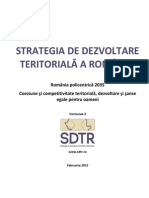 Strategia de Dezvoltare Teritoriala A Romaniei - Proiect