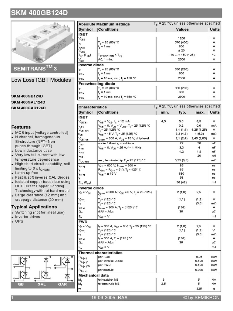 Data Sheet IGBT | PDF