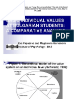 BASIC INDIVIDUAL VALUES AT BULGARIAN STUDENTS