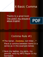 The SIX Basic Comma Rules