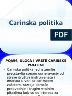 Carinska Politika