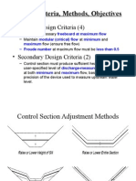 Design Criteria, Methods, Objectives