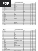 Catalogo de Cartucheria