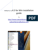 ANSYS 14.5 for Win Installation Guide