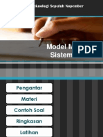 2.4 Model Matematika Sistem Mekanik