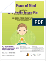 IDFC Monthly Income Plan NFO