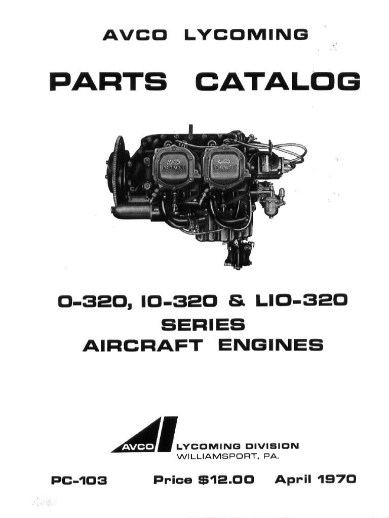 0 320 Io 320 Lio 320 - PC 103 | PDF | Piston | Cylinder (Engine)