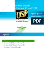 USP (41) & (1251) Revision - Overview, 2013
