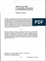 Bieda, Esteban E. - El Placer de Ser Feliz. Notas Sobre Los Posibles Antecedentes Peripatéticos Del Hedonismo Epicúreo - Nova Tellus, 23, 1 - 2005!99!148