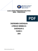 Instrumen Literasi Membaca Saringan 2 - Tahun 3 2014 PDF