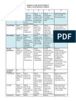 Rock Project Rubric