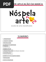 Manual de Aplicação da Marca Nós Pela Arte