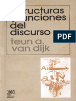 92292517 Van Dijk Teun a Estructuras y Funciones Del Discurso