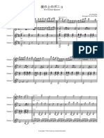 Ponyo G Major Score and Parts