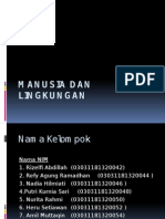 MANUSIA DAN LINGKUNGAN