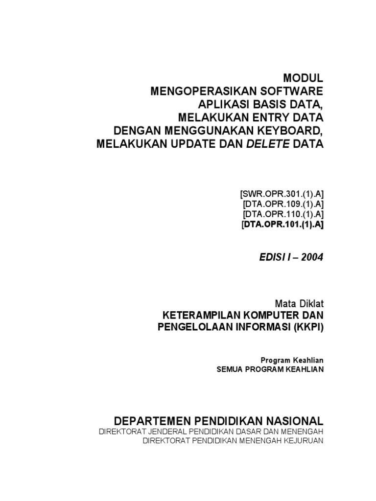 Modul Microsoft Access Pdf