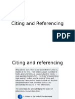 Reference and Citation