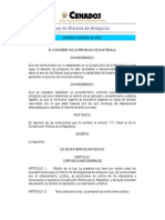 Decreto 85-2002 Ley en Materia de Ante Juicio