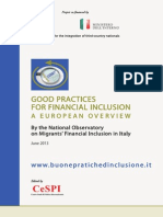 Good Practices For Financial Inclusion A e U R o P e A N o V e R V I e W