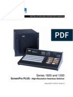 Product Manual - Barco (Folsom) - Screen Pro Plus 1603