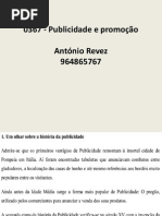 Aulas Publicidade e Promoção