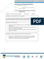 DERIVADAS Funciones Trigonométricas Inversas Y LOGARÍTMICAS