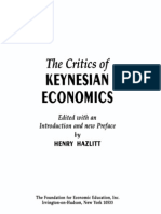 The Critics of Keynesian Economics, by Henry Hazlitt (ed.)