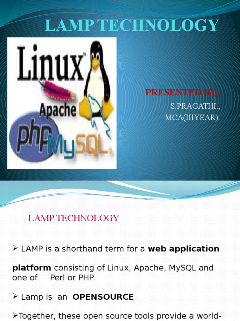 Overview of LAMP Technology | PDF | Apache Http Server | Php