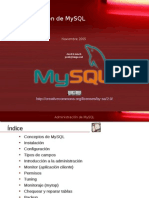 Administración MySQL