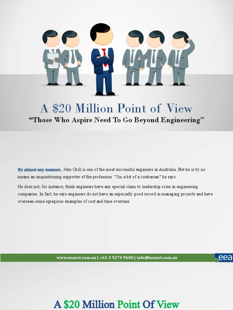 A $20 Million Point of View | PDF | Project Management | Economies