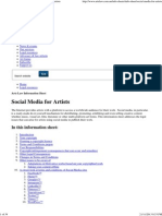 Arts Law _ Information Sheet _ Social Media for Artists