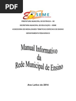 Manual de Orientações Da Rede Municipal