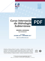 15º Curso Internacional de Hidrología Subterránea, Versión A Distancia